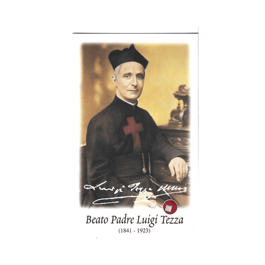 Catholically Holy Card Blessed Louis Tezza  Holy Card With 2nd Class Relic - Apostle Of Lima