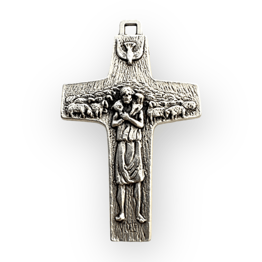 Catholically Crucifix Pope Francis 2" Pectoral Cross - Original Vedele Crucifix - Blessed By Pope