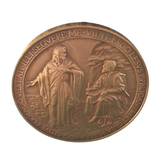 Annual Papal Medal w/ Error Bronze Mint - Year 1 Pope Francis 2013 Lesus-Catholically