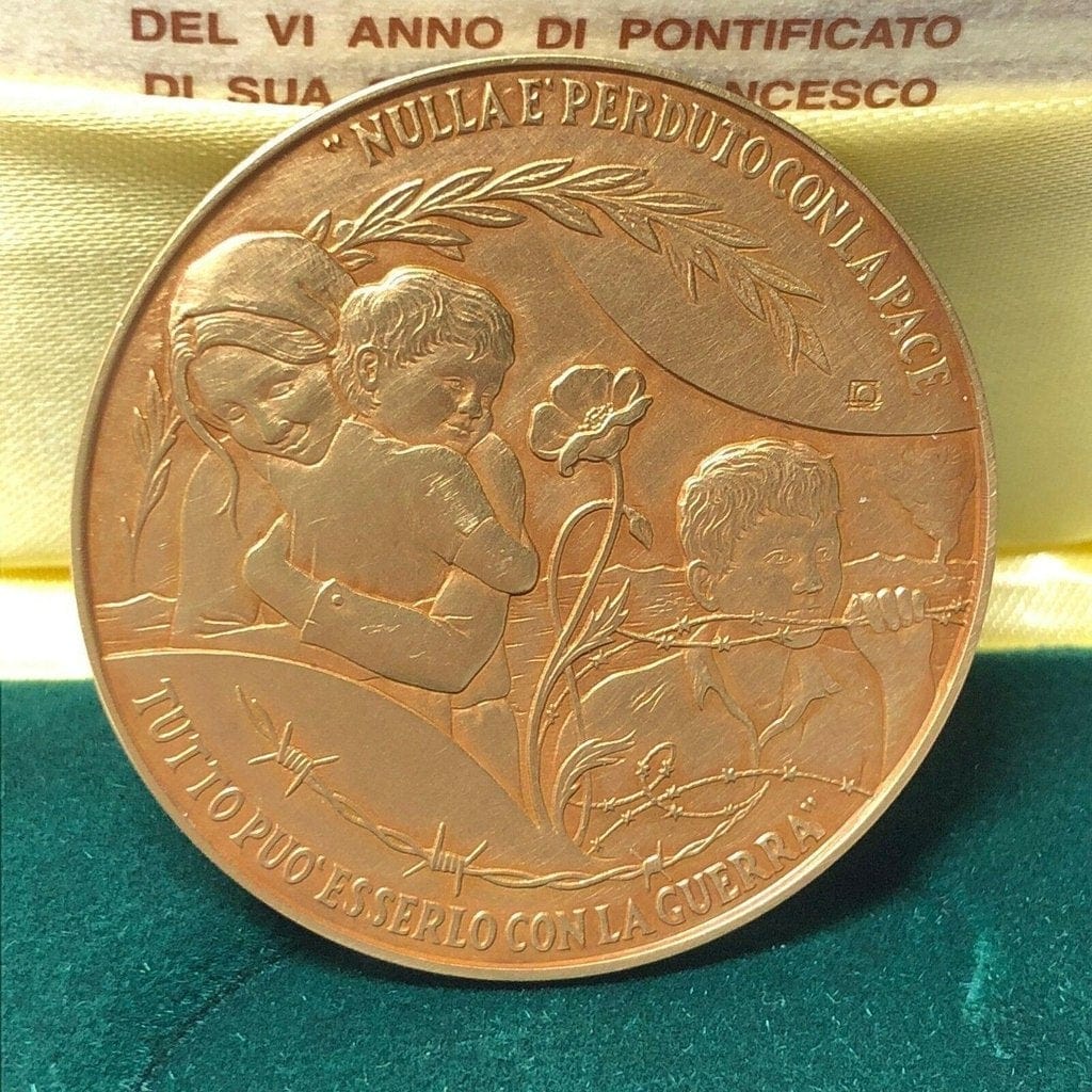 Vatican Bronze Annual Papal Medal - Year 6 - 2018 Pope Francis Pontificate MINT - Catholically