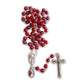 Red Venetian Glass Murrina - St. John Paul II Relic Rosary-Catholically