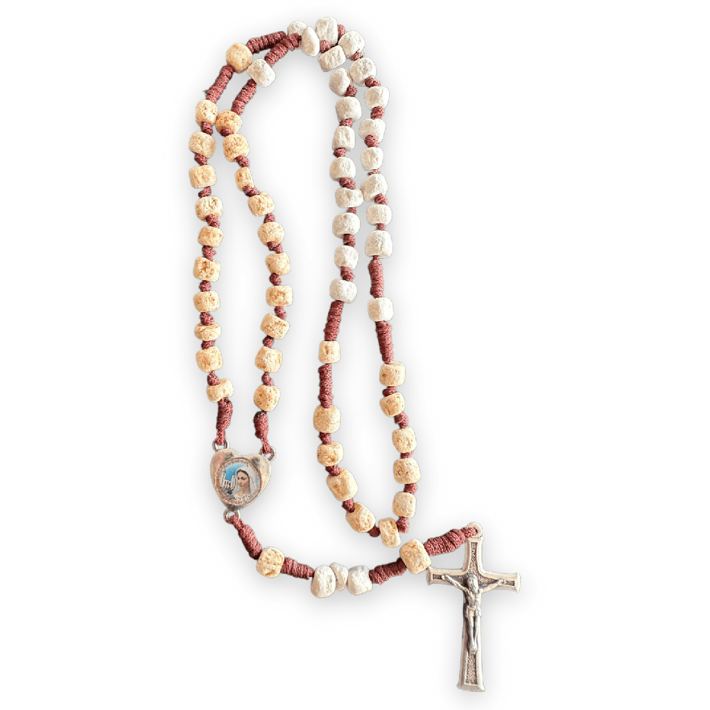 Catholically Rosaries Rosary w/ Relic Rocks from the Holy Ground of Medjugorje - Blessed By Pope