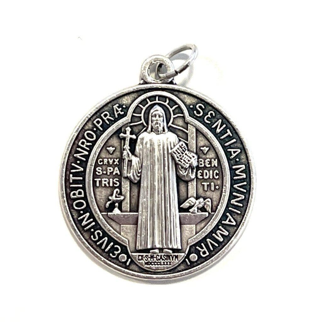 Médaille Saint Benoît - Pendentif Catholique - Exorcisme - Cadeaux  Catholiques