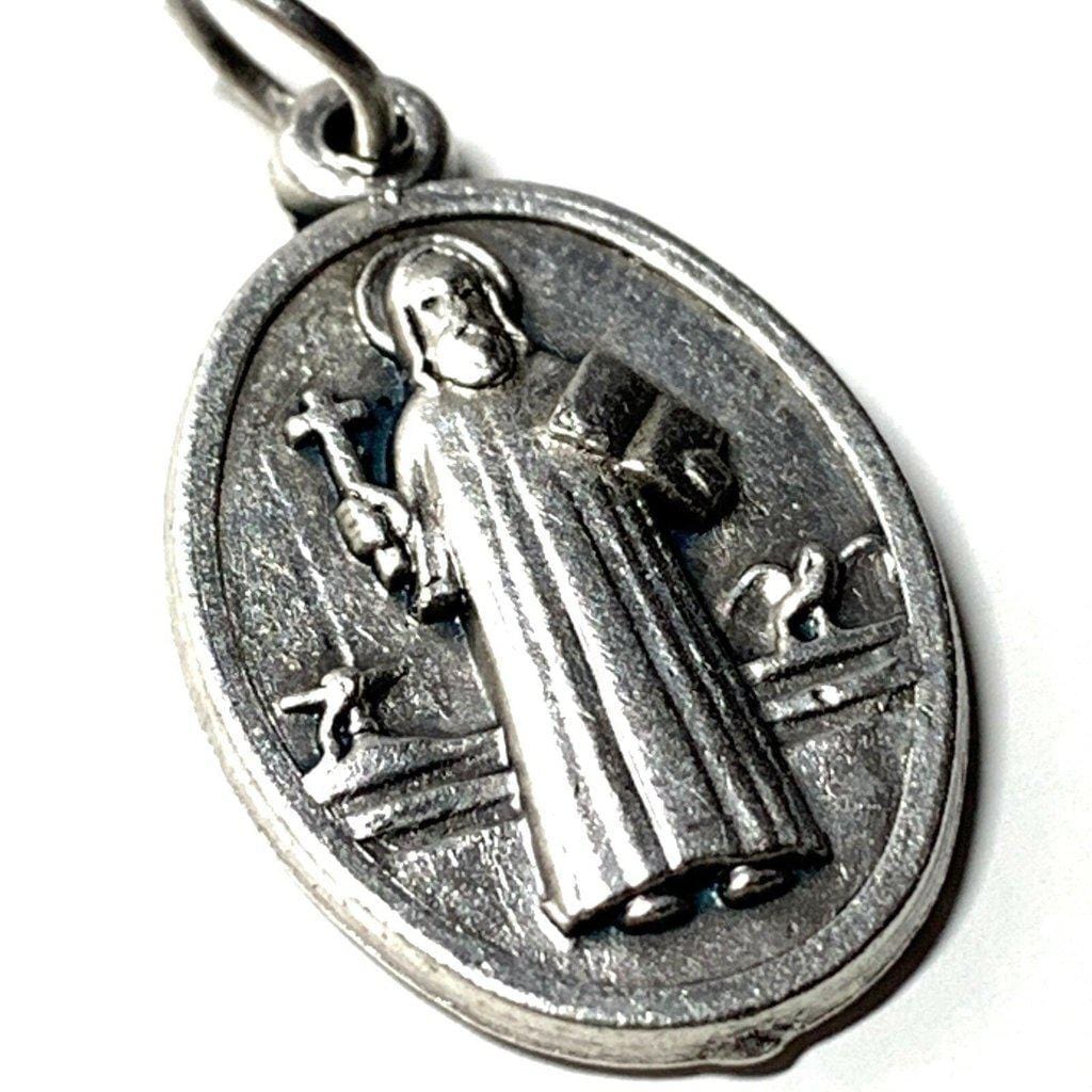 Médaille Saint Benoît - Pendentif Catholique - Exorcisme - Cadeaux  Catholiques