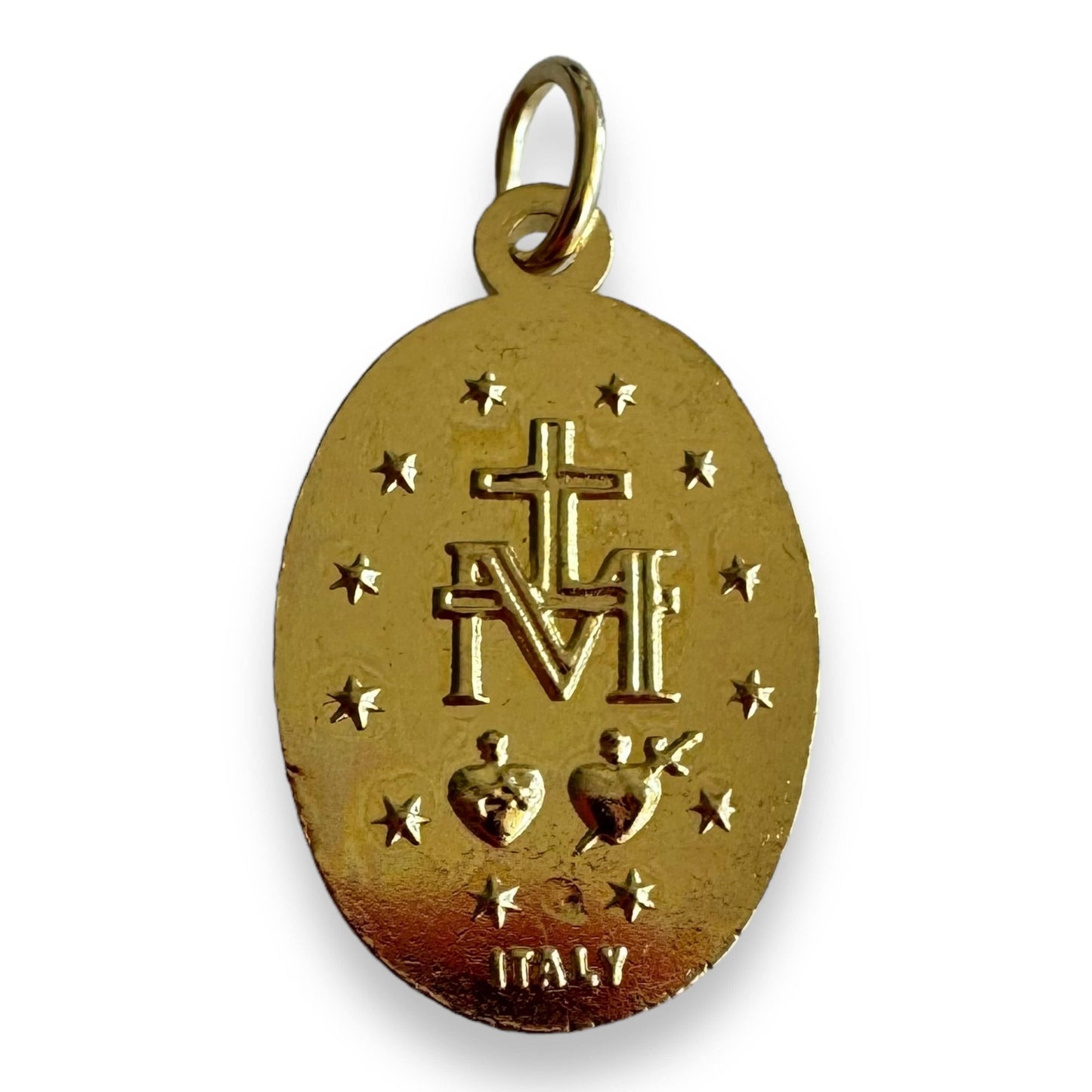 Catholically Medal 1 1/2" Golden Miraculous Medal Pendant - Blessed by Pope