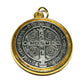 Catholically St Benedict Medal 2 3/4" Dual Color Medal Pendant -Exorcism - Blessed By Pope