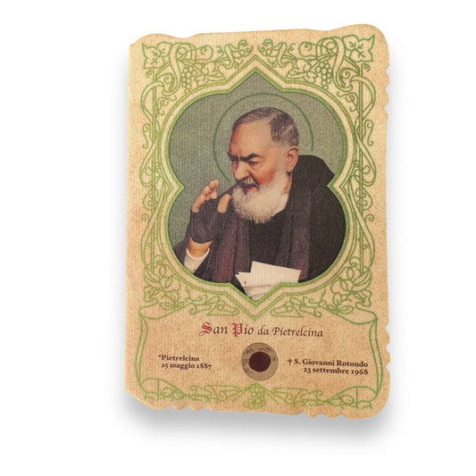 Padre Pio Holy Card - St. Pio vintage Prayer Card