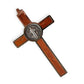 Catholically St Benedict Cross 5" Wooden St. Benedict Wall Crucifix - Exorcism- Cross - Blessed By Pope