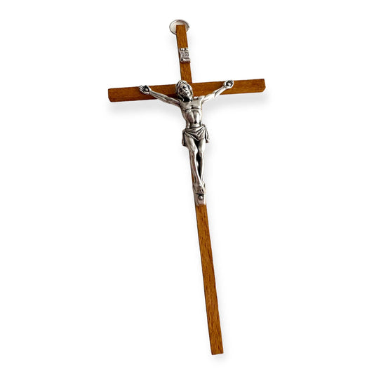 Catholically Cross 6" Wood Wall Hanging Cross - Crucifix - Blessed - Christian - Corpus - Wooden