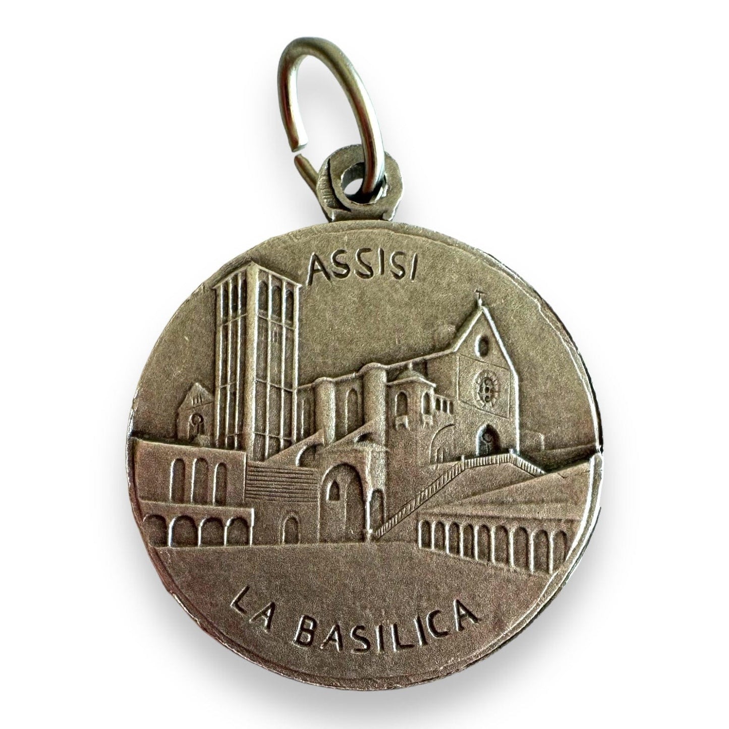 Catholically Medal Blessed By Pope - St. Francis & Wolf Franciscan Medal - Franciscan Pendant Charm