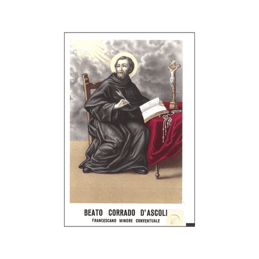 Catholically Holy Card Blessed Conrad of Ascoli holy card with relic