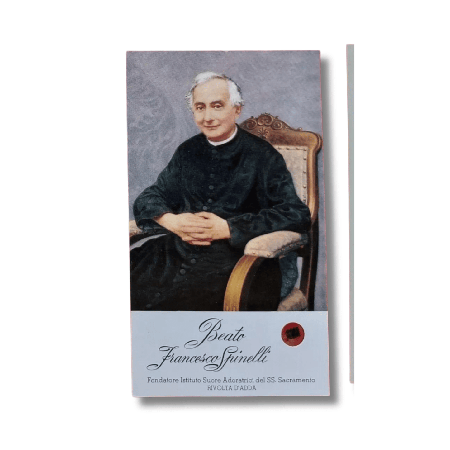 Catholically Holy Card Blessed Francesco Spinelli Prayer Card with Relic