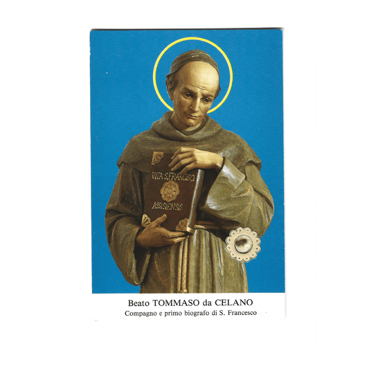 Catholically Holy Card Blessed Tommaso da Celano - Thomas of Celano