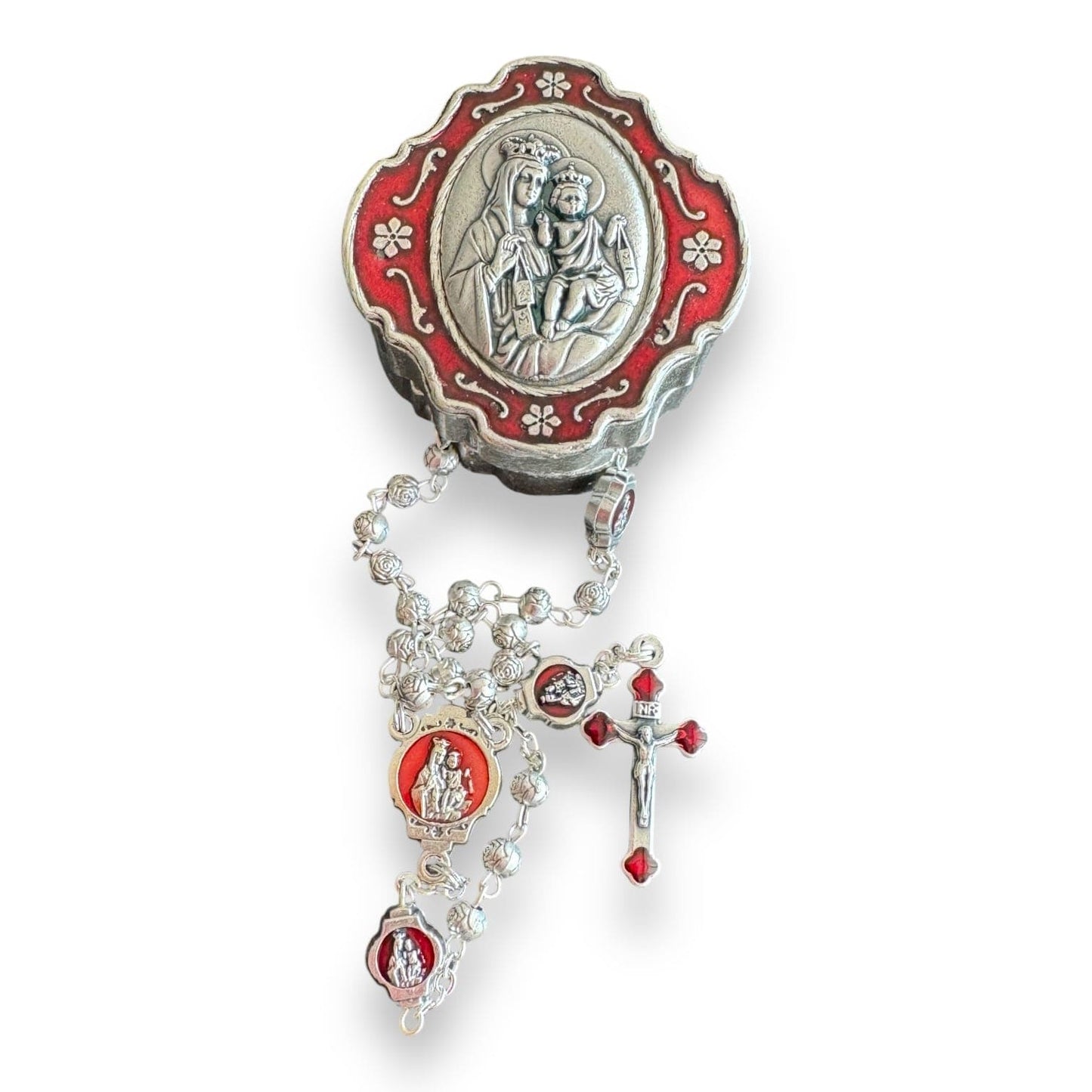 Catholically Rosaries Blessed Virgin Mary - Our Lady of Mount Carmel -Tiny Rosary Blessed By Pope