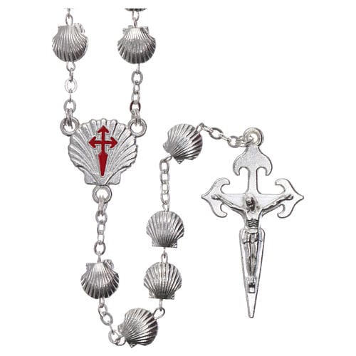 Catholically Rosaries Camino De Santiago Rosary - St. James Scallop Shell - Pilgrim - Blessed