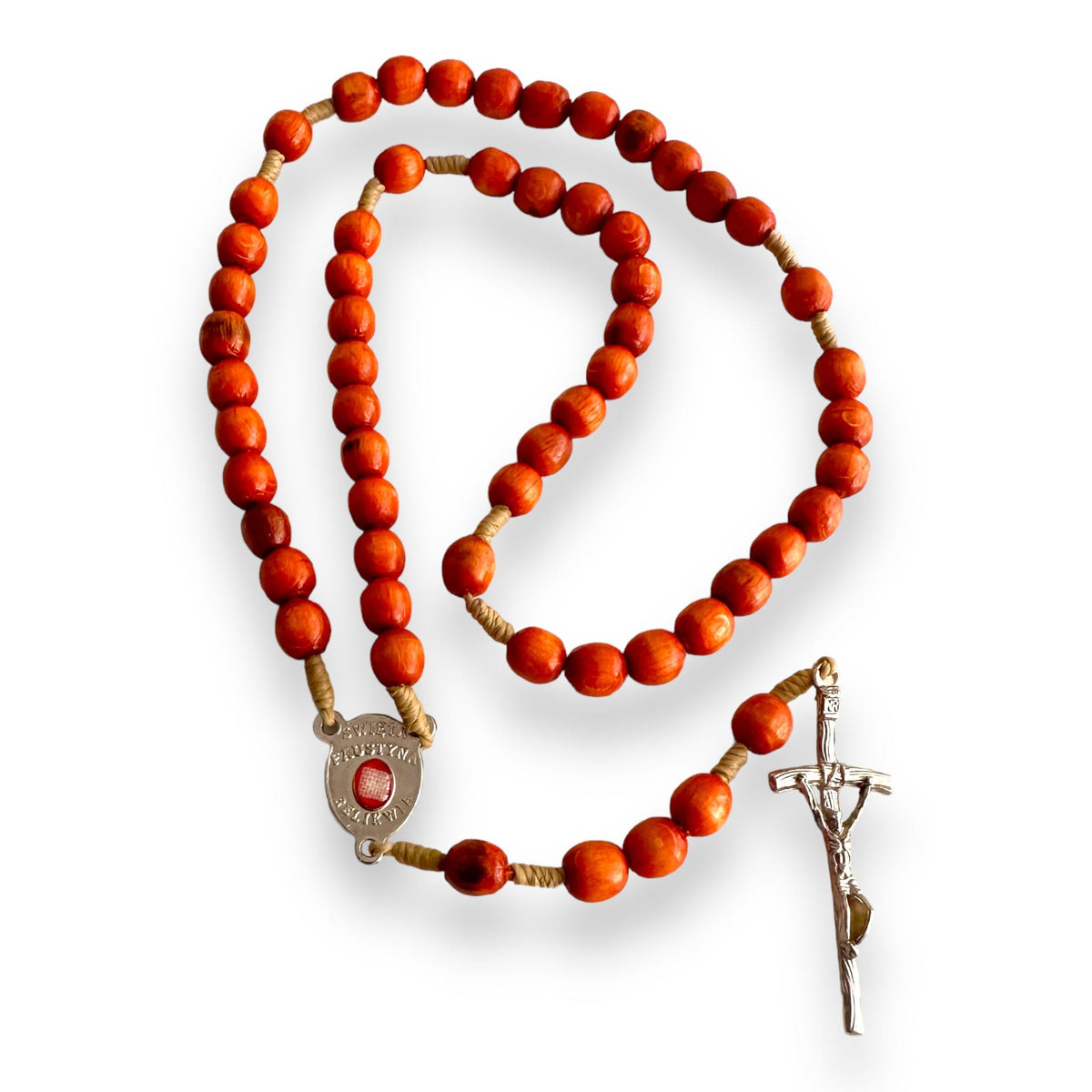 Relic Rosary | 2nd Class Relic St. Faustina Kowalska | Catholic Gifts ...