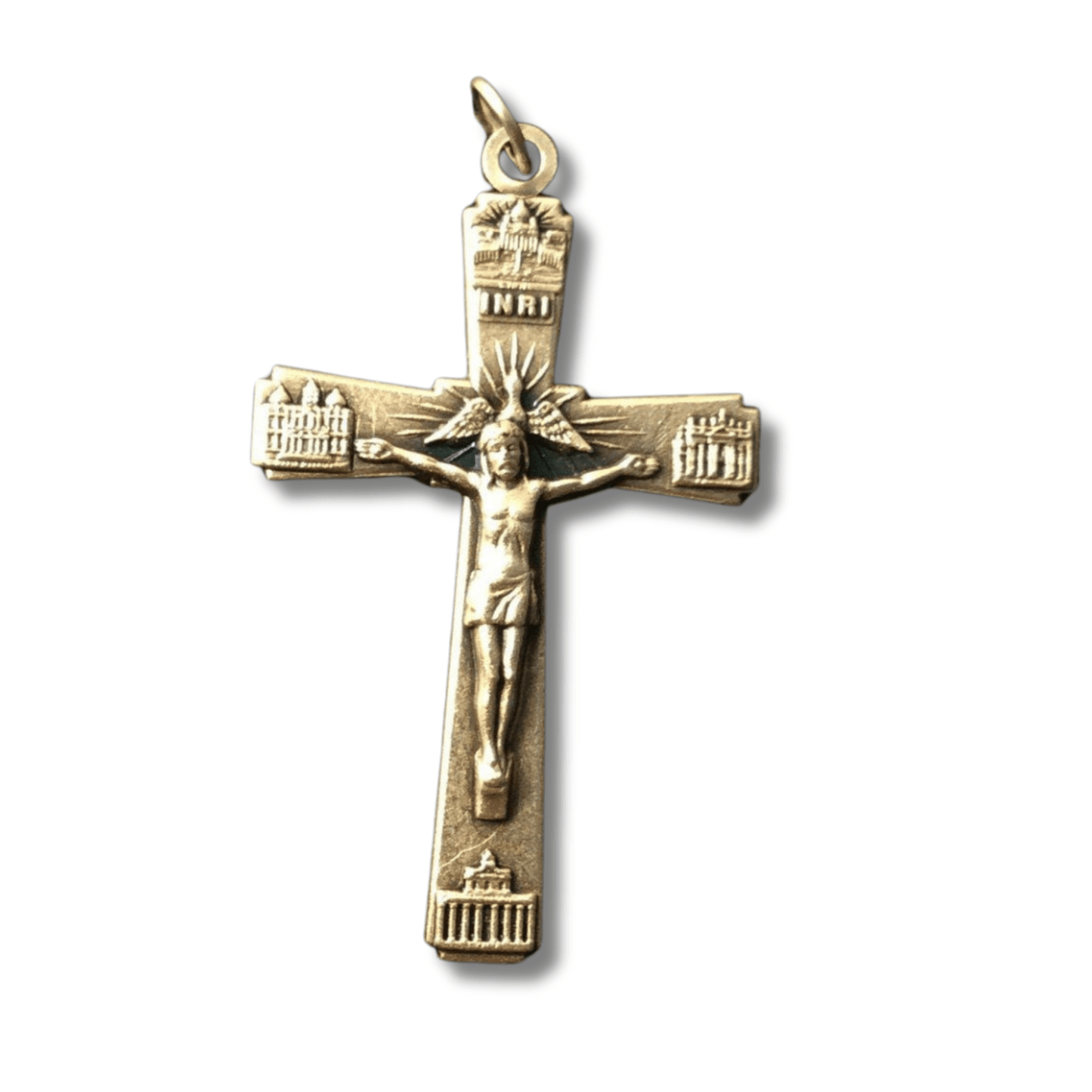 Catholically Crucifix Crucifix - Blessed By Pope Francis - Cross - Rosary Parts - Metal - Pendant