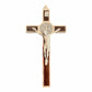 Catholically St Benedict Cross Dark Wood 6" St. Benedict Cross Crucifix -Exorcism cross -Blessed -San Benito