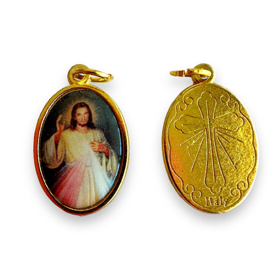 Catholically Medal Divine Mercy Of Jesus  - Medal - Pendant - Charm - Blessed By Pope On Request