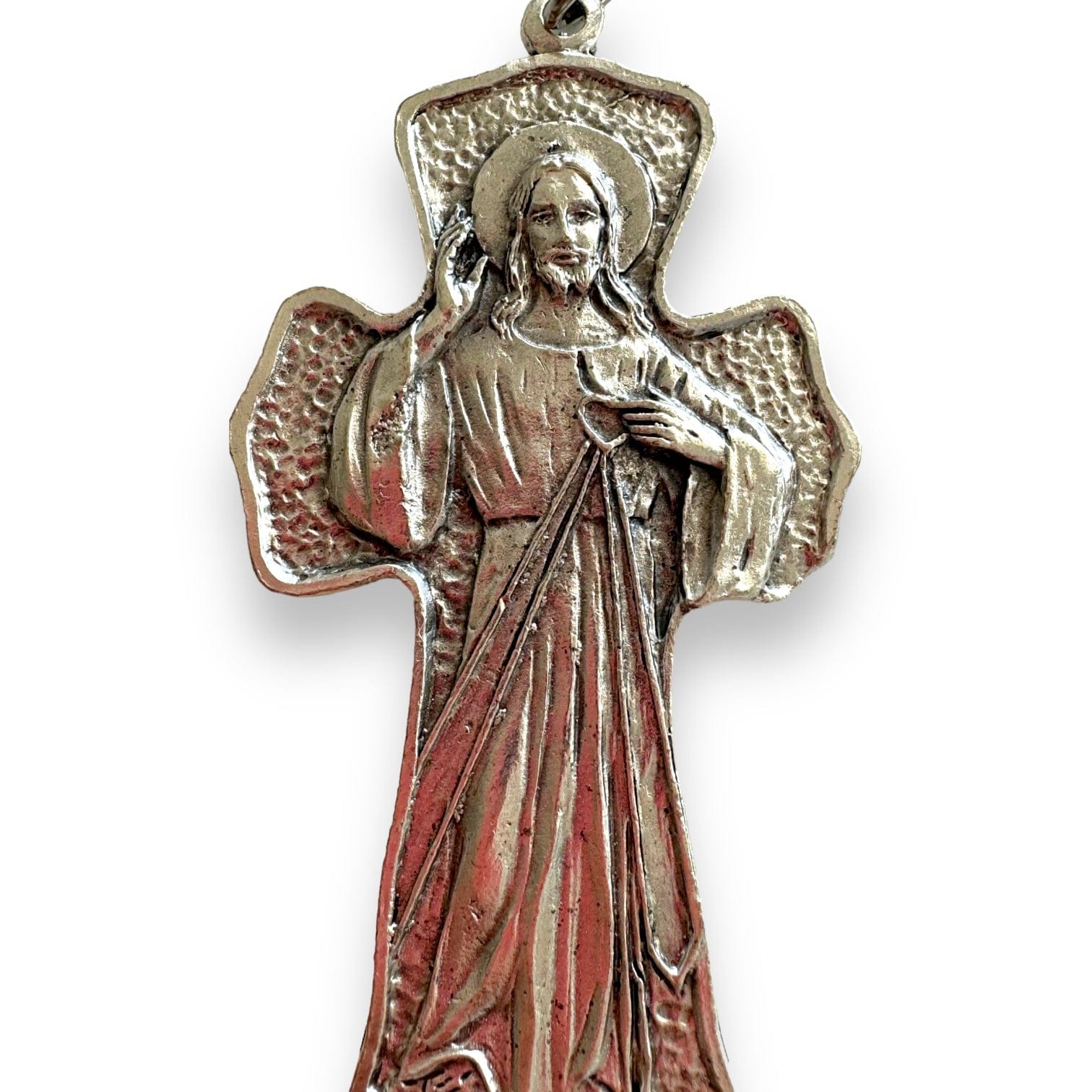 Divine Mercy Of Jesus Pectoral Cross Crucifix - Blessed by Pope ...