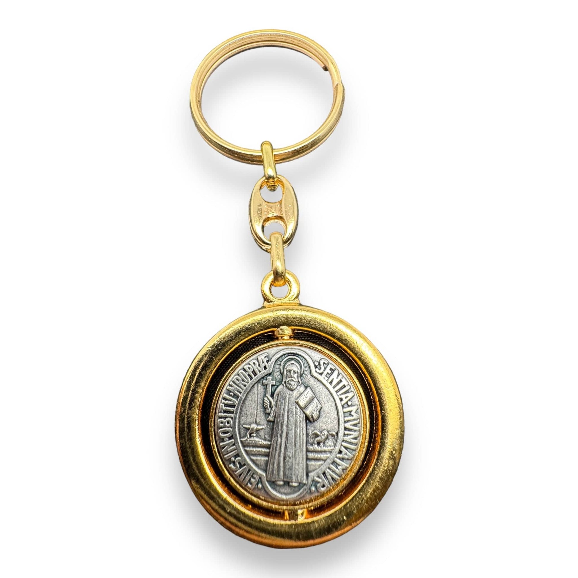 Catholically Keyring Fabulous Keychain - Saint Benedict Key Ring - Medallion Exorcism - Blessed