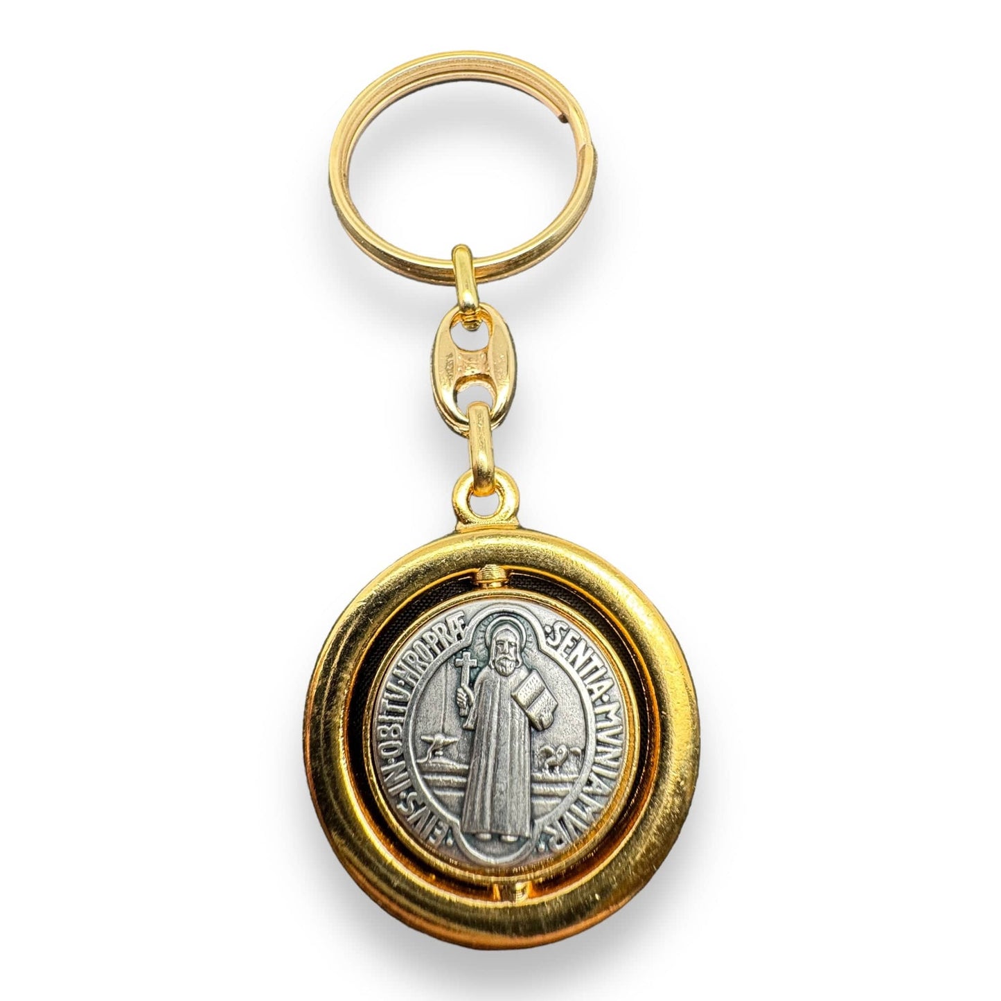 Catholically Keyring Fabulous Keychain - Saint Benedict Key Ring - Medallion Exorcism - Blessed