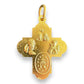 Catholically Crucifix Four Way Greek Cross - Golden Tone Crucifix - Blessed By Pope - Rosary Parts