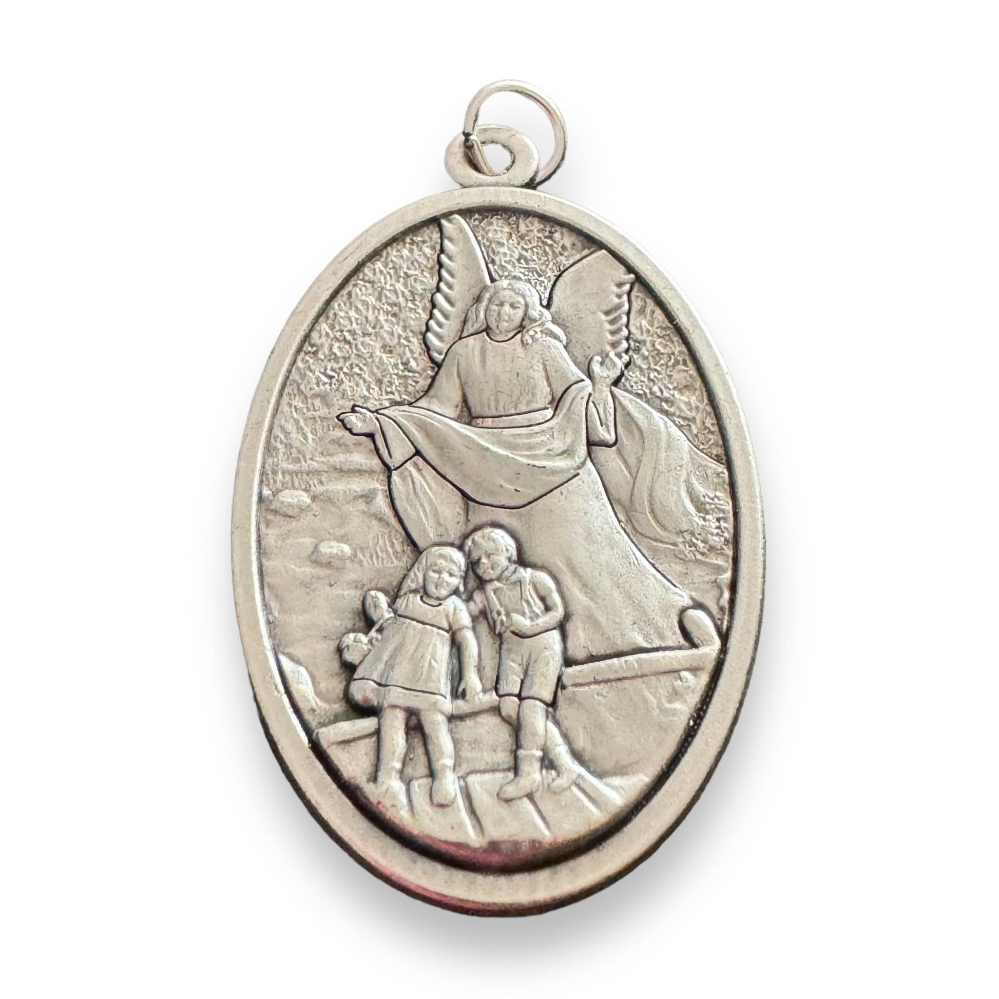 Catholically Medal Guardian Angel and St. Michael Medallion - Blessed by Pope Francis