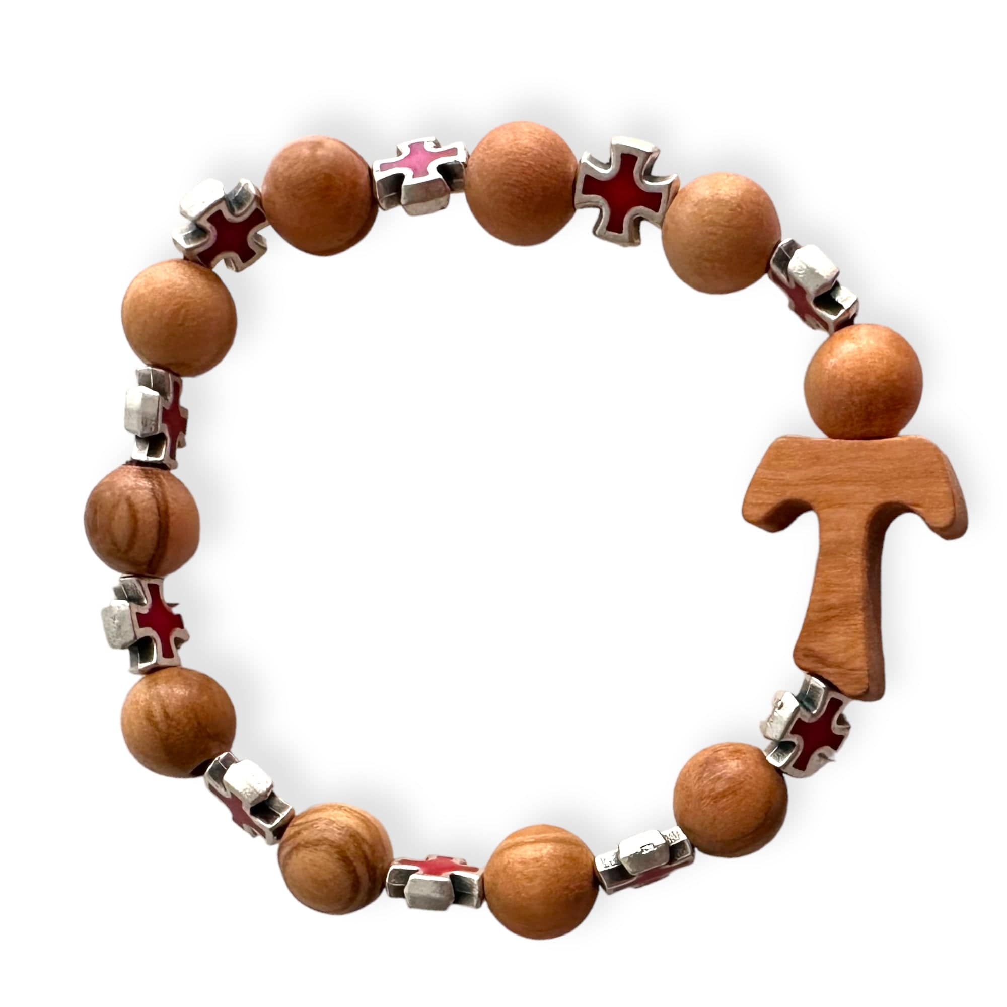 Our Lady of Guadalupe Decade Rosary Wooden Catholic Religious Bracelet -  Made in Brazil - Walmart.com