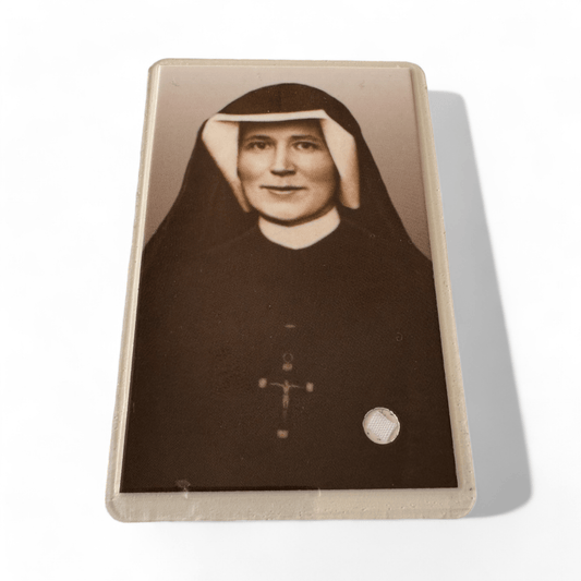 Catholically Holy Card Holy Card w/ Free 2nd Class Relic St. Faustina Kowalska Vestment Ex-Indumentis