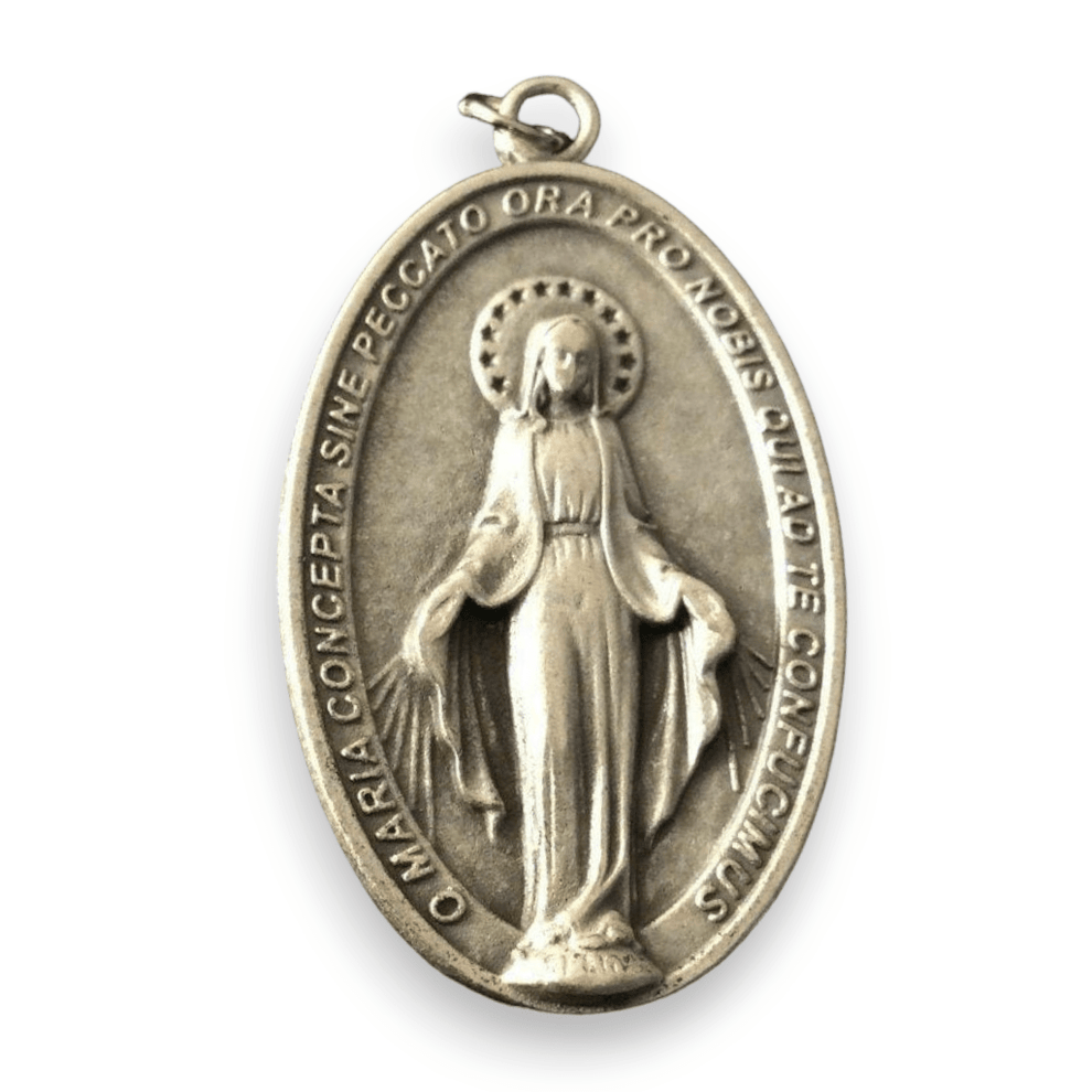 HUGE Miraculous Medal Blessed by Pope - BVM - Virgin Mary – Catholically