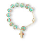 Catholically Bracelet Italian Venetian Glass Murrina 10 beads Bracelet Blessed By Pope Francis