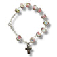 Catholically Bracelet Italian Venetian Glass Murrina 10 beads Bracelet Blessed By Pope Francis