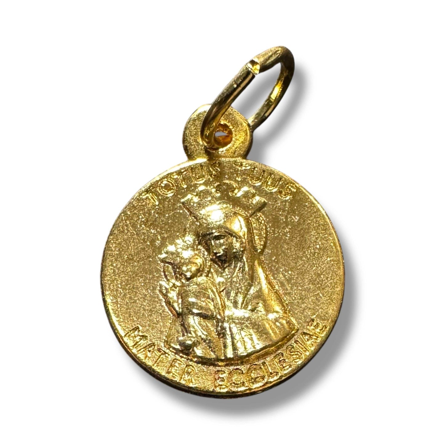 Catholically Medal Jubilee 2025 – gold-Tone Commemorative Pendant - Pilgrims of Hope Medal -Tiny 1/4"