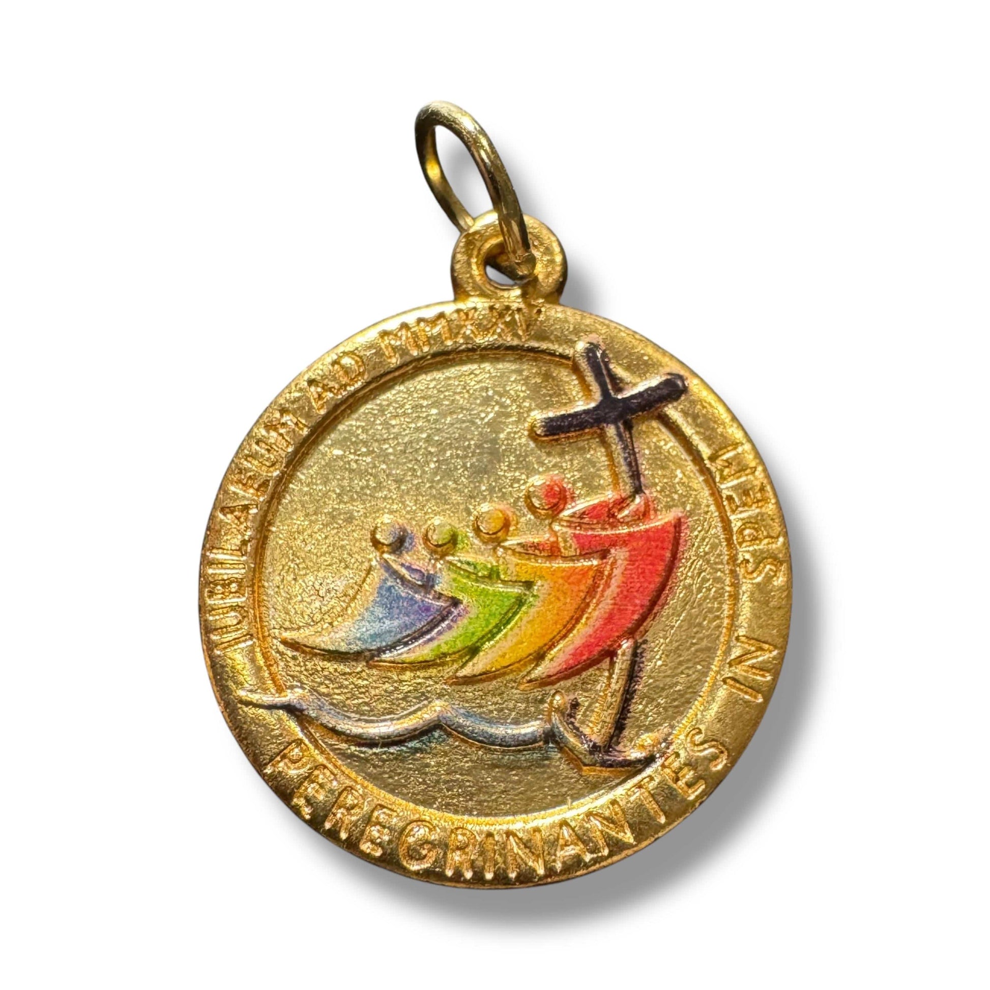 Catholically Medal Jubilee 2025 Medal – Gold-Tone Commemorative Pendant - Pilgrims of Hope