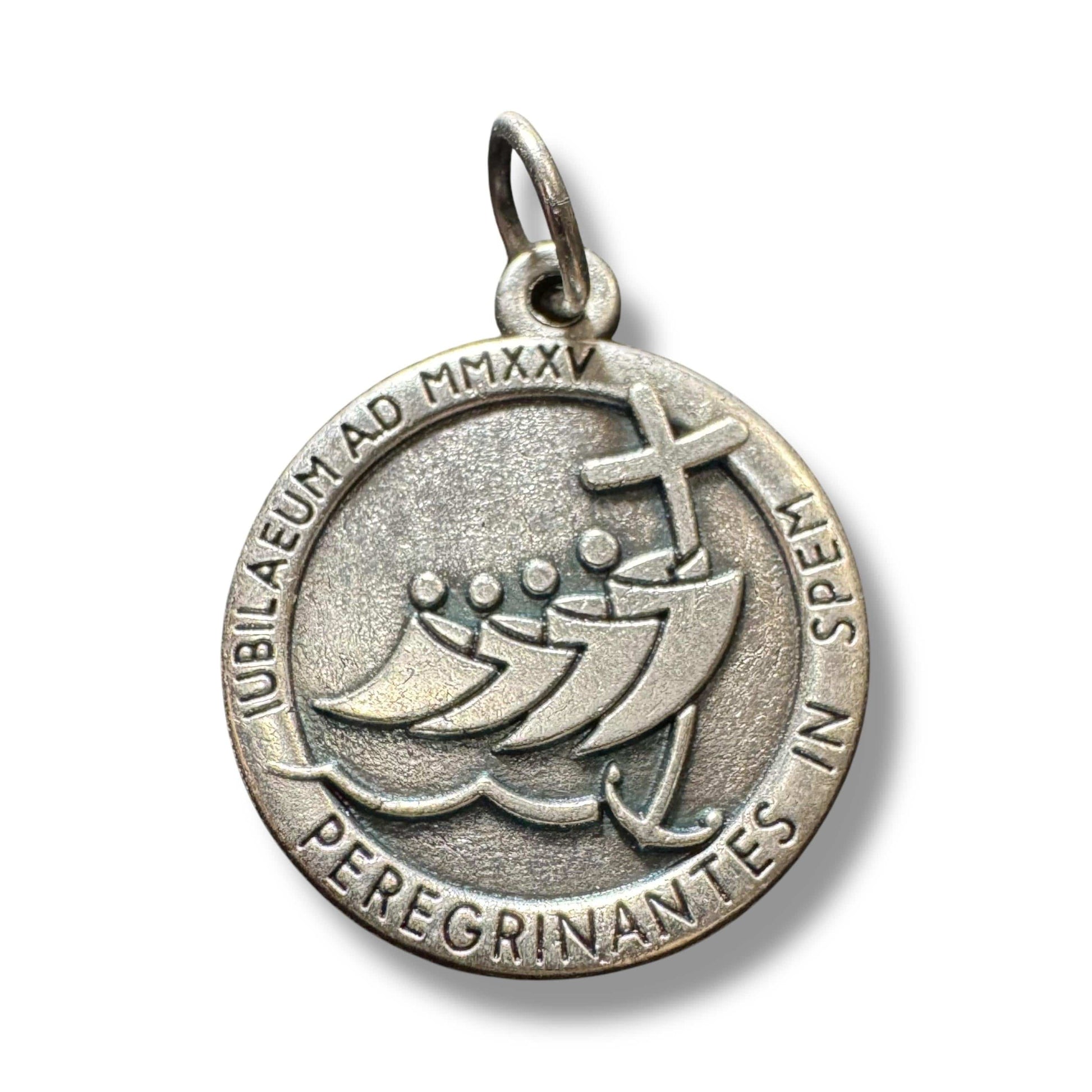 Catholically Medal Jubilee 2025 Medal – Silver-Tone Commemorative Pendant - Pilgrims of Hope