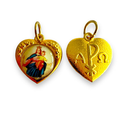 Catholically Medal Mary Help Of Christians - Medal - Catholic Charm - Pendant