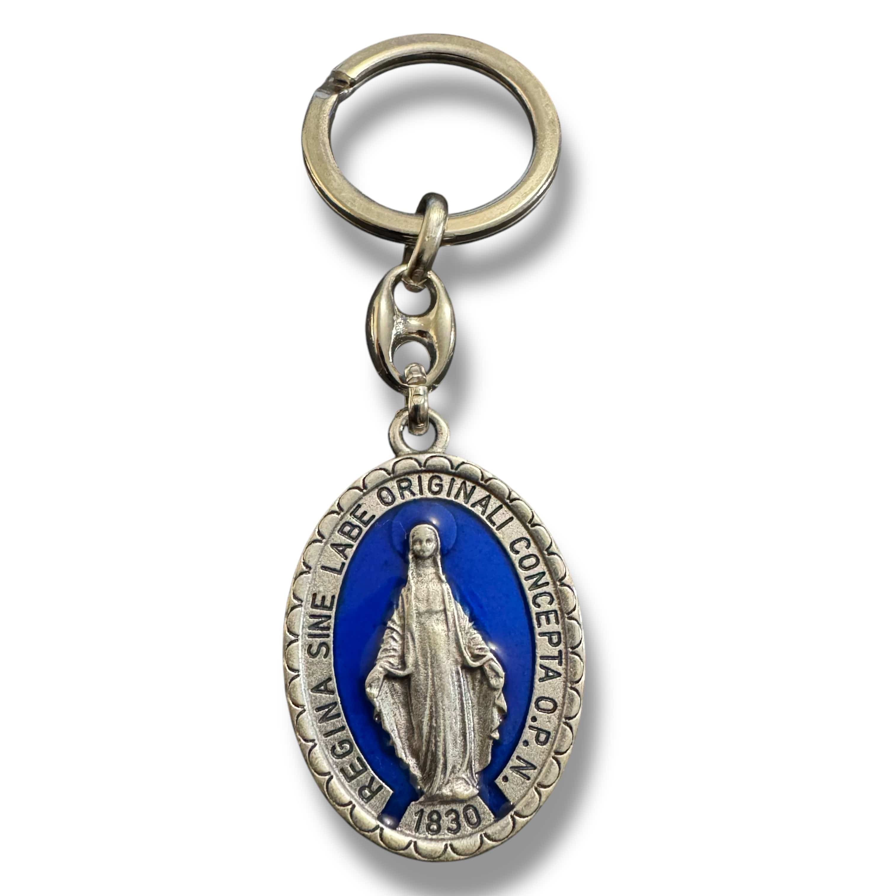 Catholic Keycaps Catholic Key Ring - Keychain - Miraculous Medal - Catholic Gifts ...