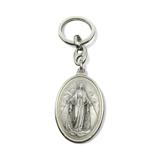 Catholically Keyring Miraculous Medal  Catholic Key Ring  Keychain  Keyring Blessed By Pope