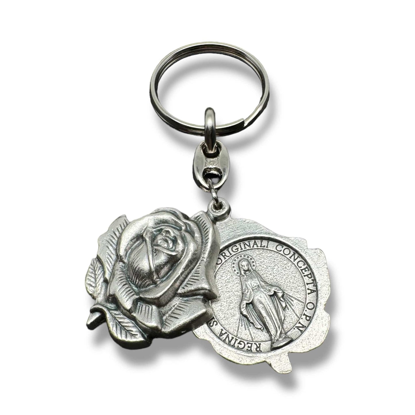 Catholically Keyring Miraculous Medal Key Fob | Key Ring | Exorcism | Key Chain Blessed By Pope