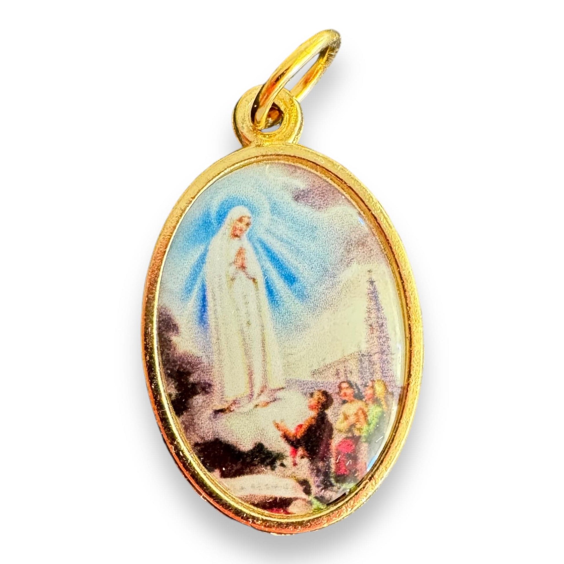 Catholically Medal Our Lady Of Fatima Medal -Pendant -Blessed By Pope -Senora De Fatima - Lucia