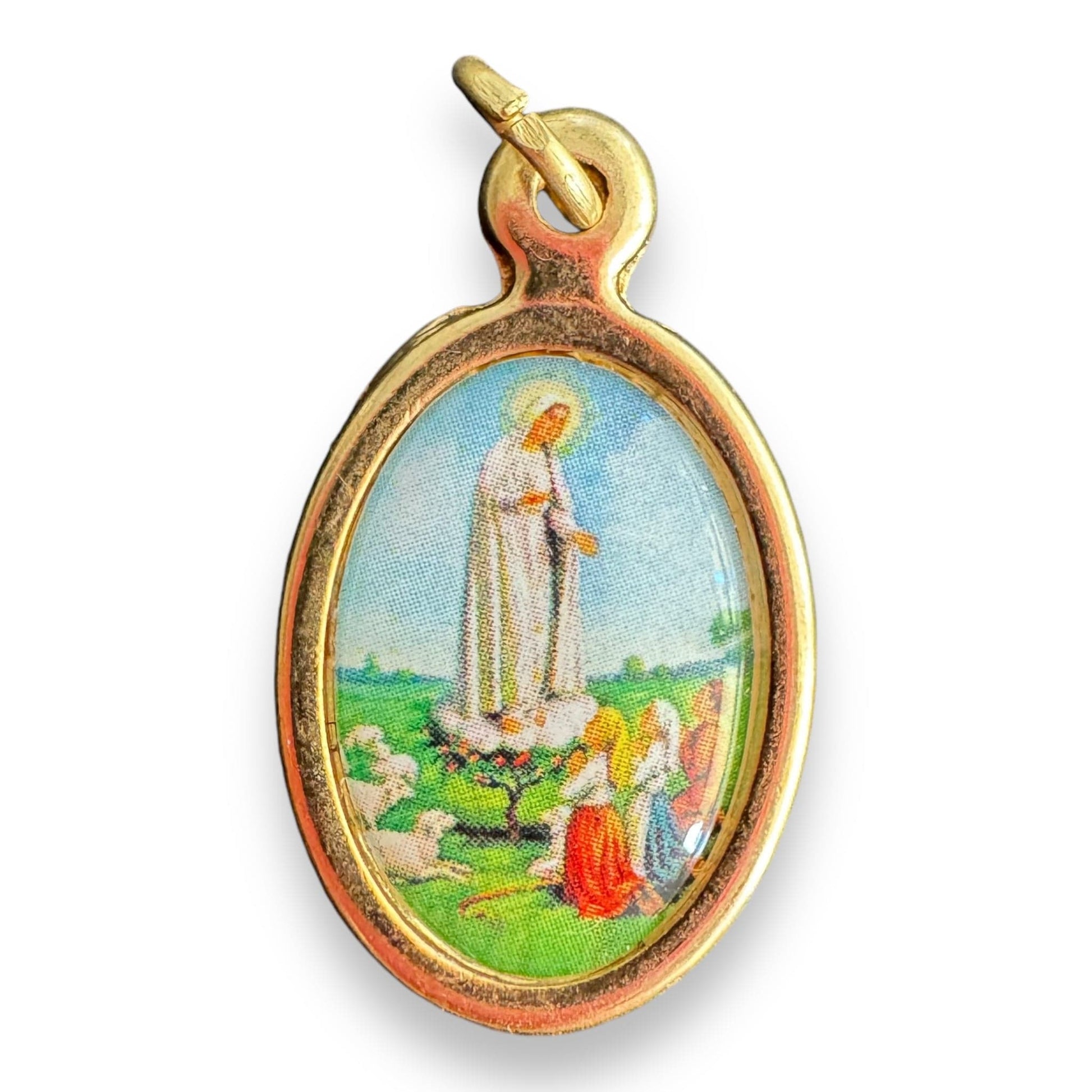 Catholically Medal Our Lady Of Fatima Medal -Pendant -Blessed By Pope - Senora De Fatima - Lucia