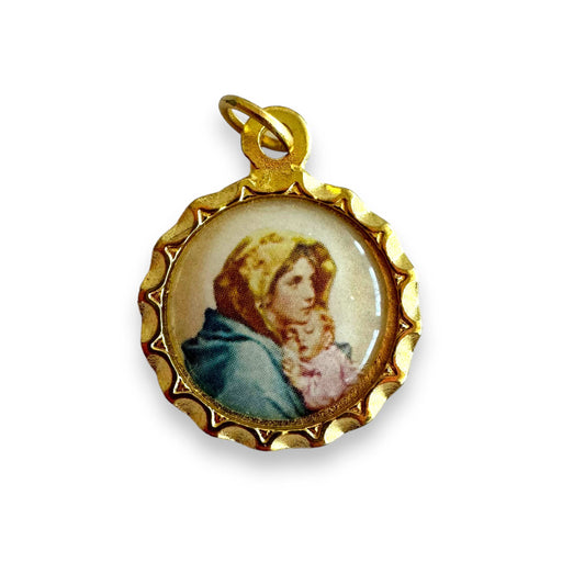 Catholically Medal Our Lady Virgin Mary Medal - Madonna Pendant - Charm -Blessed By Pope