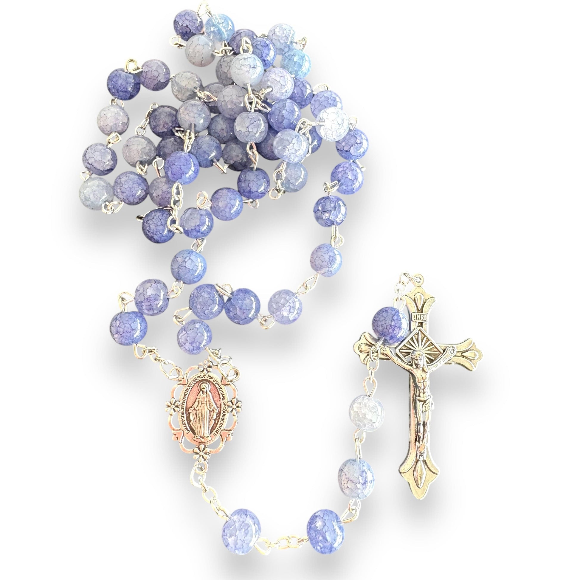 Catholically Rosaries Our Lady Virgin Mary - Miraculous Medal - Rosary Blessed By Pope