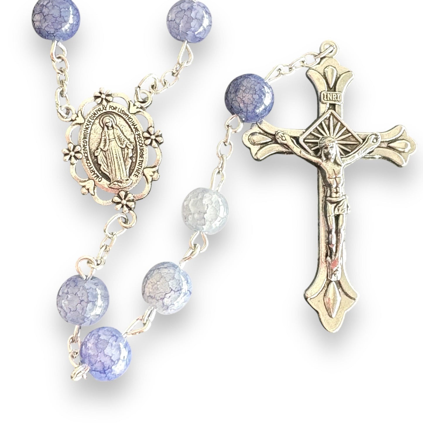 Catholically Rosaries Our Lady Virgin Mary - Miraculous Medal - Rosary Blessed By Pope