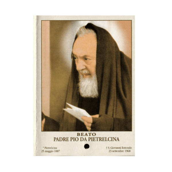 Padre Pio Holy Card - St. Pio vintage Prayer Card – Catholically