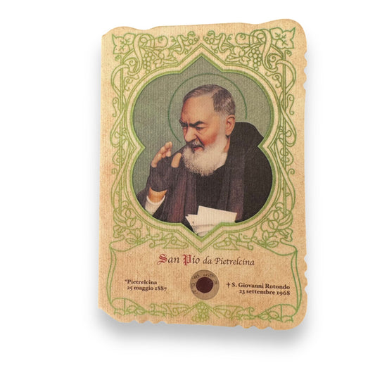 Catholically Holy Card Padre Pio Holy Card - St. Pio vintage Prayer Card