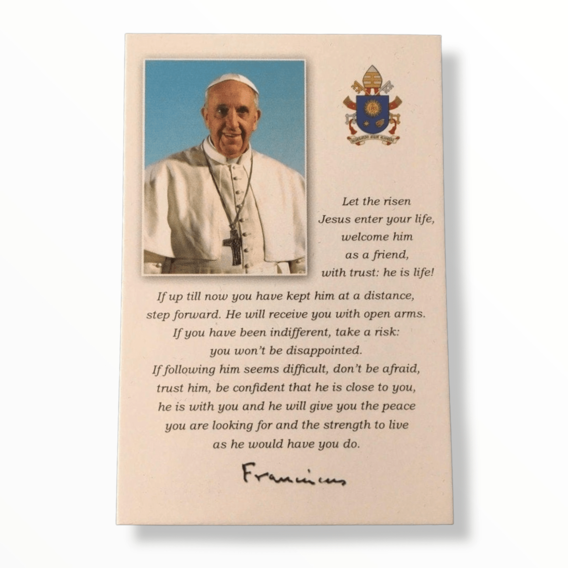 Catholically Medal Pope Francis Medal - Blessed By Pope Francis - Catholic Pendant