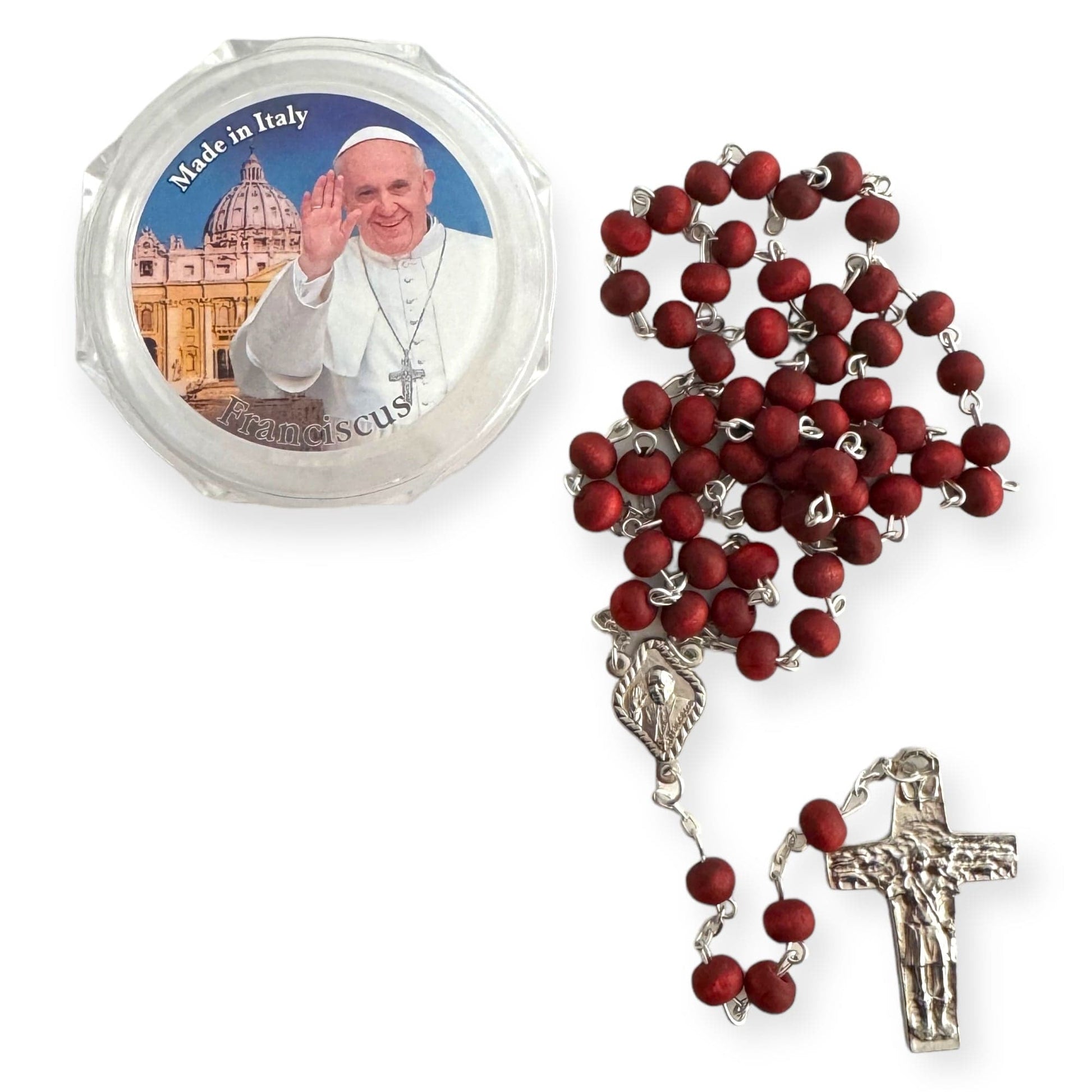 Catholically Rosaries Rosary Made of Rose Petals Blessed By Pope Francis - Communion  Confirmation