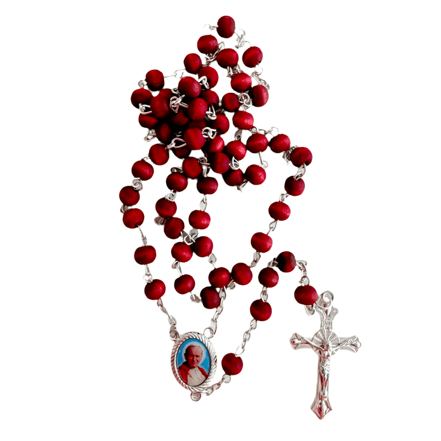 Catholically Rosaries Rosary Made of Rose Petals Blessed By Pope Francis - Communion Confirmation